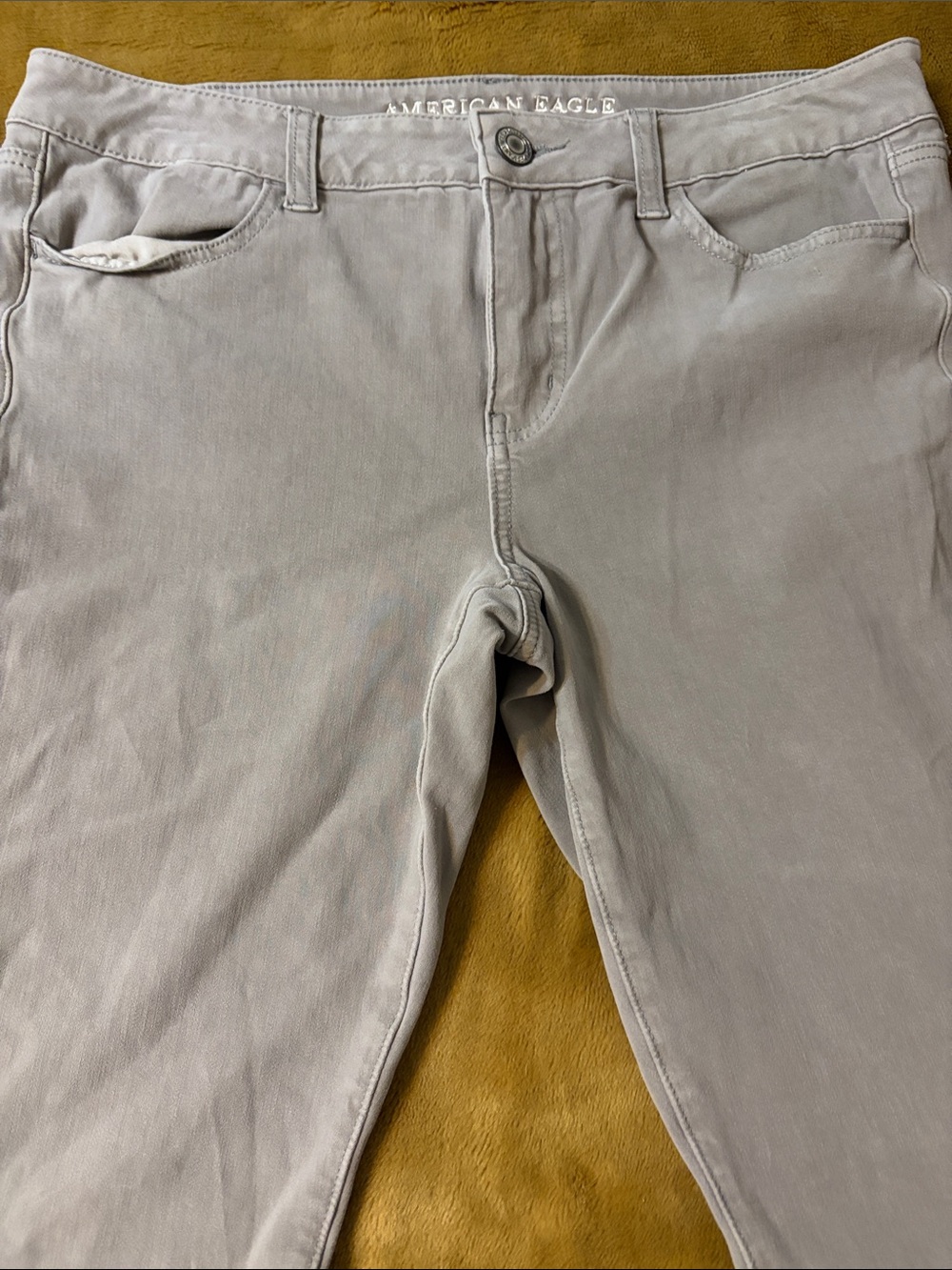 American Eagle Outfitters Gray Jean jeggings size 14